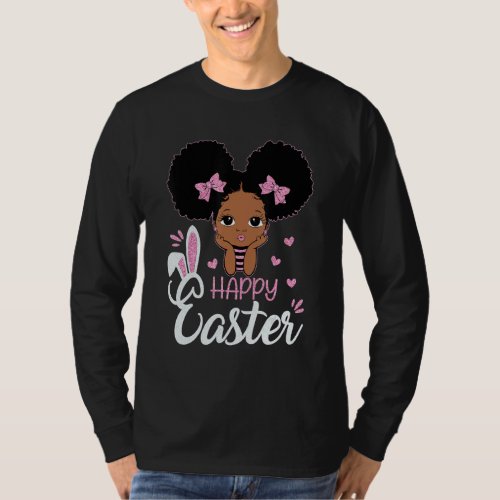 Happy Easters Day 2022 Cute Easter Rabbit Afro Pee T_Shirt
