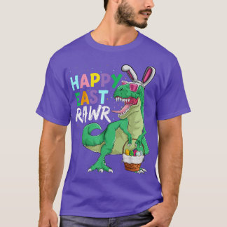 Happy Eastrawr Dinosaur Bunny ,Kids Boys Tre East T-Shirt