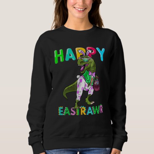 Happy Eastrawr Dinosaur Clothing Easter Day  Boys  Sweatshirt