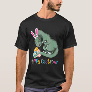 Happy Eastrawr Dinosaur Easter Egg Basket Funny Bu T-Shirt