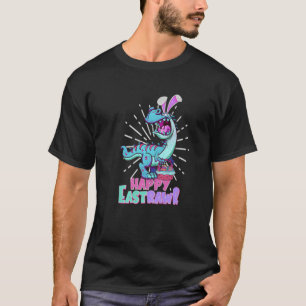 Happy Eastrawr - Funny Easter Rex Bunny Dino Kids T-Shirt