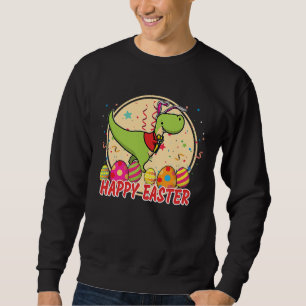 Happy Eastrawr Rex Dinosaur Easter Bunny Dino Todd Sweatshirt
