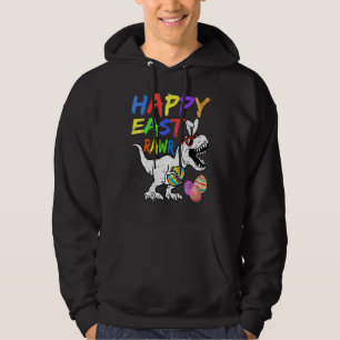 Happy Eastrawr Rex Dinosaur Easter Bunny Egg Costu Hoodie