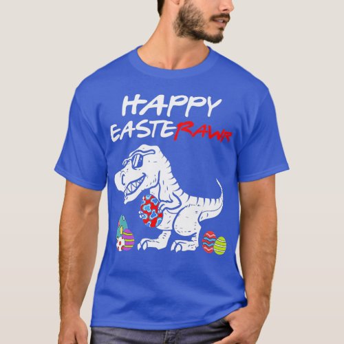 Happy Eastrawr  Rex Dinosaur Egg Easter Day Boys K T_Shirt