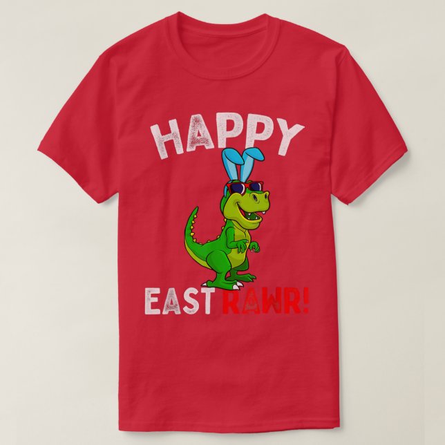 Happy Eastrawr T Re Dinosaur Bunny Egg Costume Eas T-Shirt (Design Front)