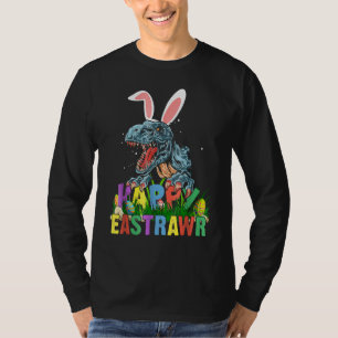Happy Eastrawr T Rex Bunny Easter Egg Funny Dinosa T-Shirt