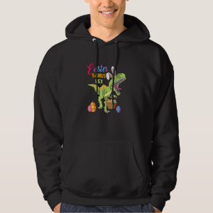 Happy Eastrawr T Rex Dinosaur Easter Bunny Egg Cos Hoodie