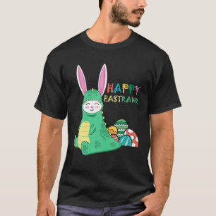 Happy Eastrawr T Rex Dinosaur Easter Bunny Egg Cos T-Shirt