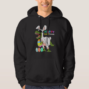 Happy Eastrawr T Rex Easter Bunny Dinosaur Eggs Bo Hoodie