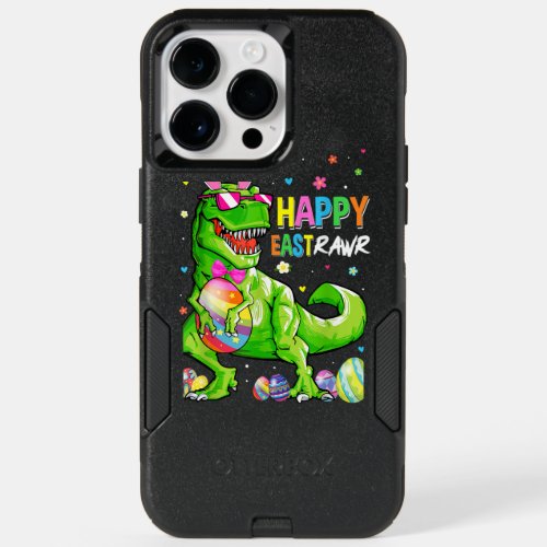  Happy Eastrawr T Rex Easter Bunny Egg Dinosaurs  OtterBox iPhone 14 Pro Max Case