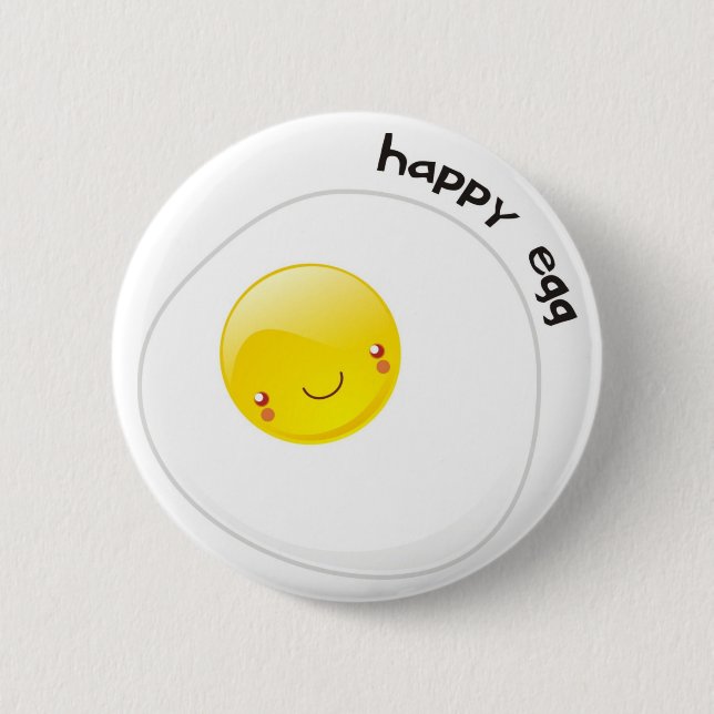Happy Egg Buttom Button (Front)