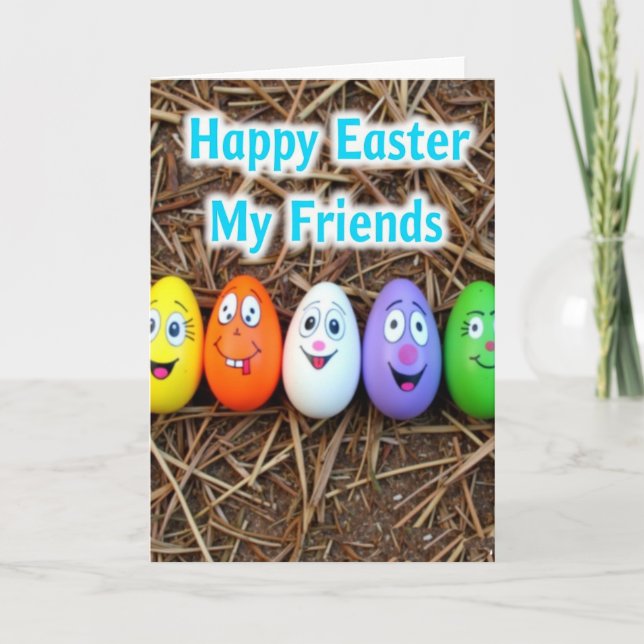 Happy Egg Friends Season Card (Front)