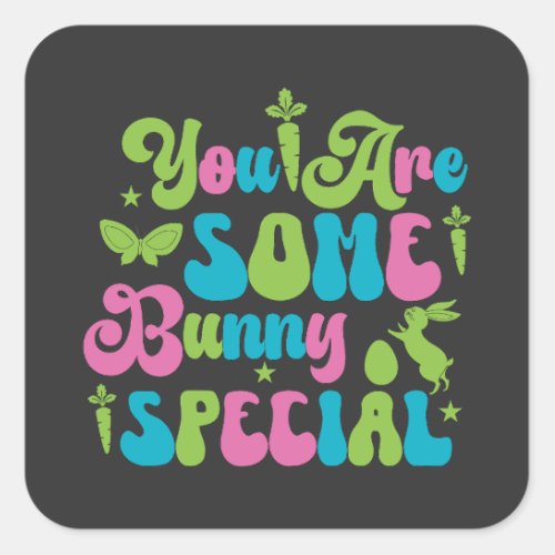 Happy Eggster Egg Hunter Square Sticker