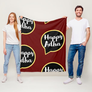 Happy Eid Al-Adha Fleece Blanket