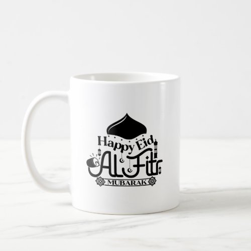 Happy Eid Al_Fitr Mubarak Typography Mug