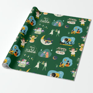 Happy Eid Al-Fitr Mubarak Wrapping Paper