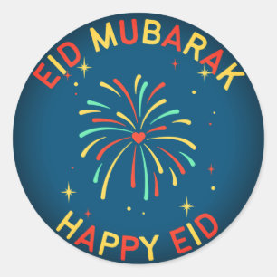Happy Eid Classic Round Sticker