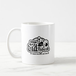 Happy Eid Mubarak Forgive Me Body And Soul Typogra Coffee Mug