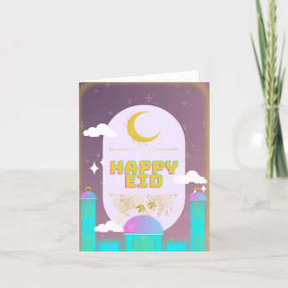 happy eid thank you card