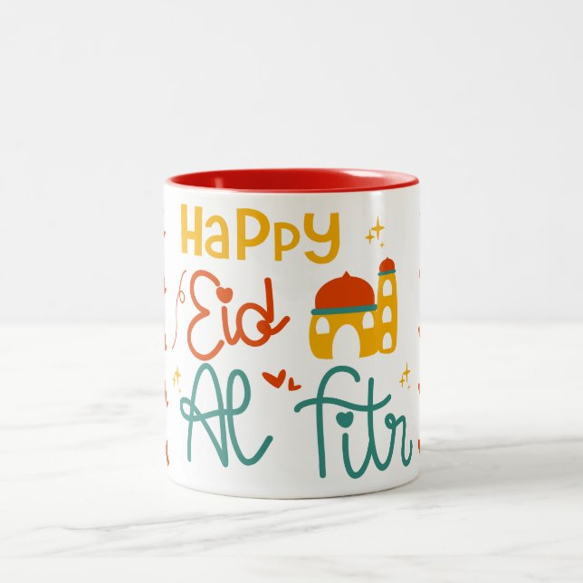 Happy Eid Two-Tone Coffee Mug (Center)