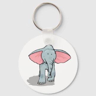 Happy Elephant Keychain