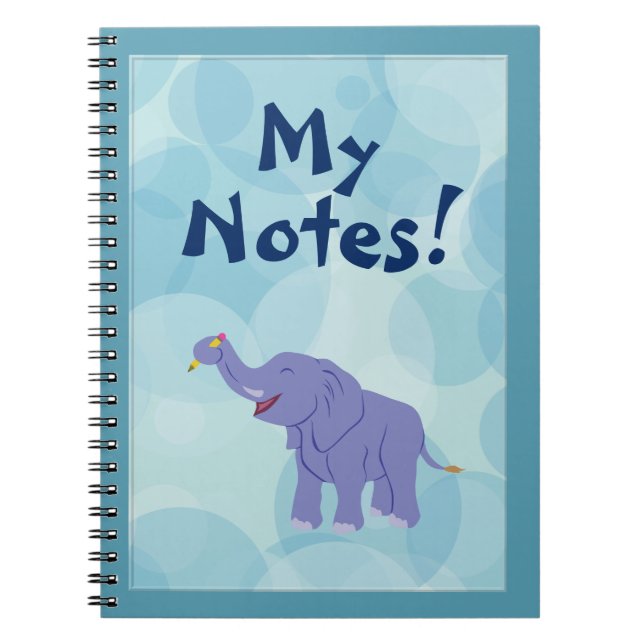 Happy Elephant Notebook (Front)