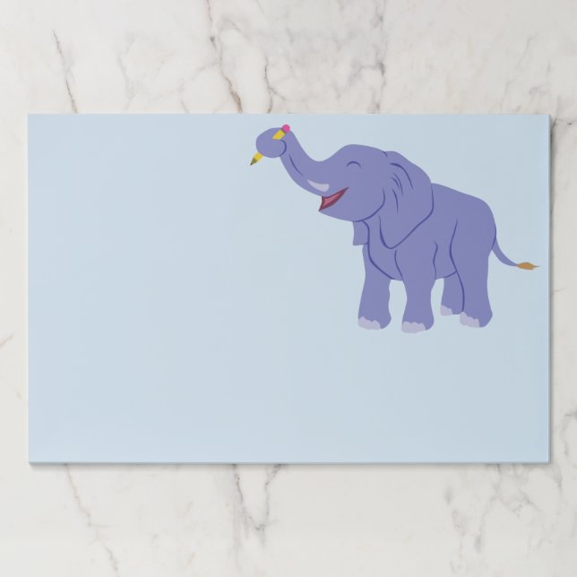 Happy Elephant Paper Pad (Front)