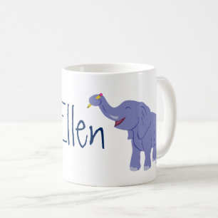 Happy Elephant (Personalize) Coffee Mug