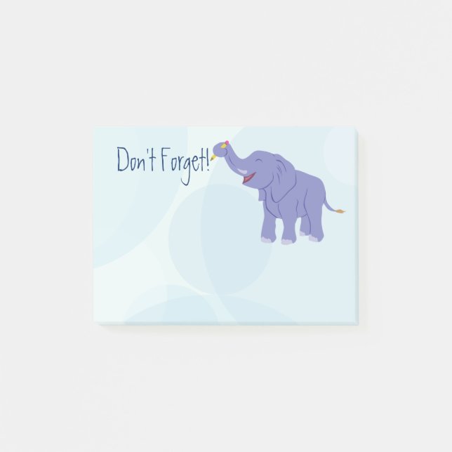 Happy Elephant Post-it Notes (Front)