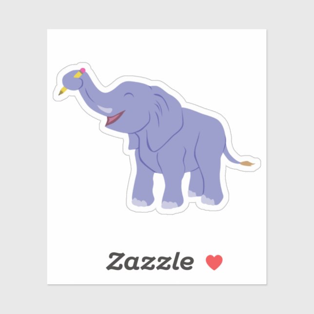 Happy Elephant Sticker (Sheet)