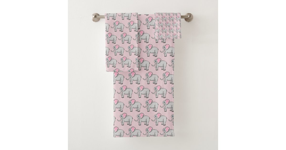 Happy Elephant Towel Set Zazzle