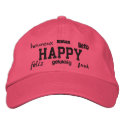 Happy - Embroidered Hat