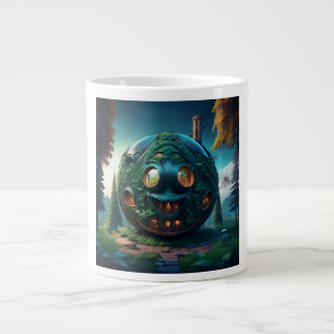 Happy Emoji House Giant Coffee Mug