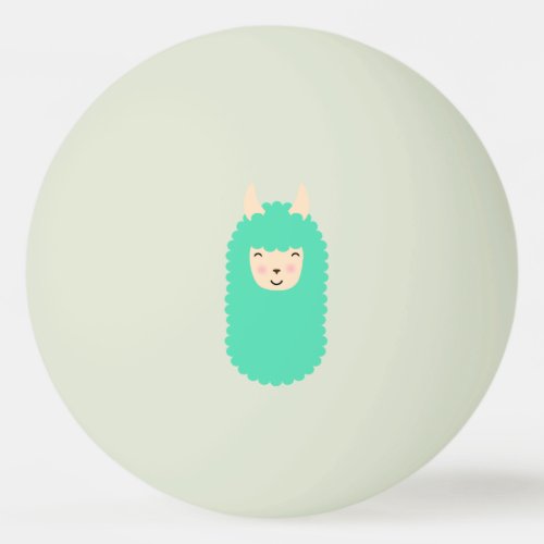 Happy Emoji Llama Ping Pong Ball glow in dark