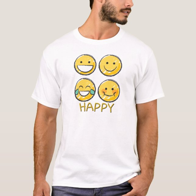 Happy Emoji T-Shirt (Front)