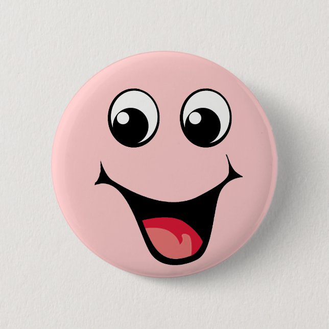Happy Emoticon Button (Front)