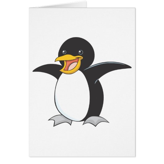 Happy Emperor Penguin Cards (Front)