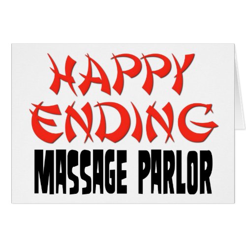 Happy Ending Massage Parlor