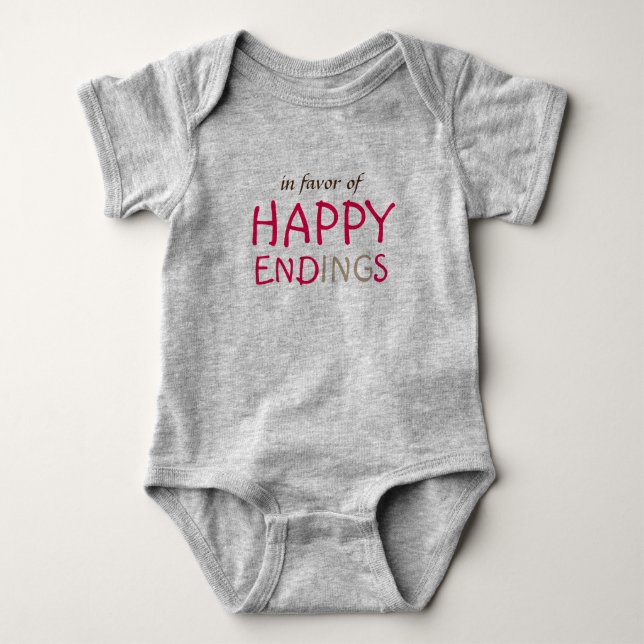 Happy Endings Baby Bodysuit (Front)