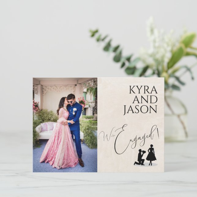 Happy Engagement Announcement (Standing Front)