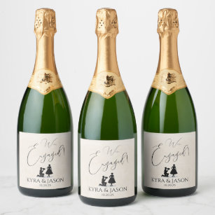 Engaged! Champagne Label – Sara's Signature