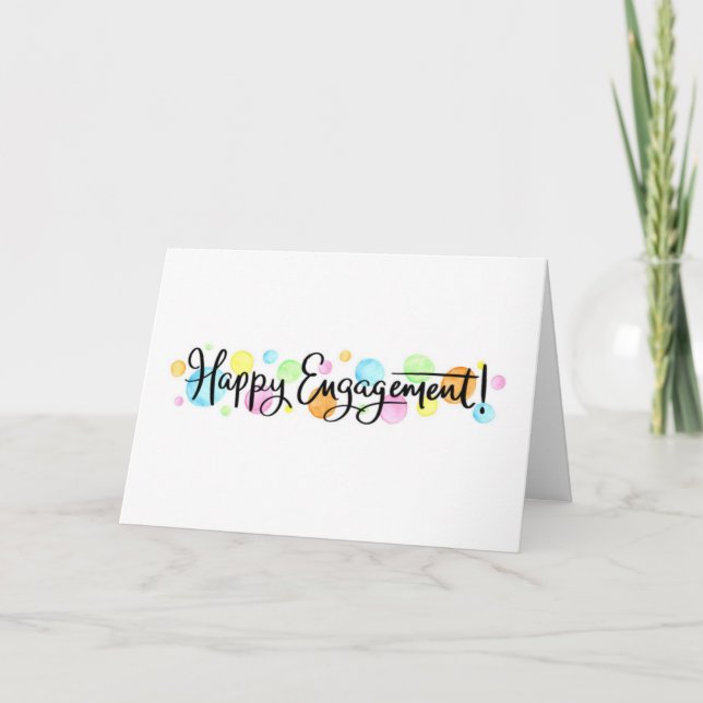 "HAPPY ENGAGEMENT" TO YOU BOTH CARD (Front)