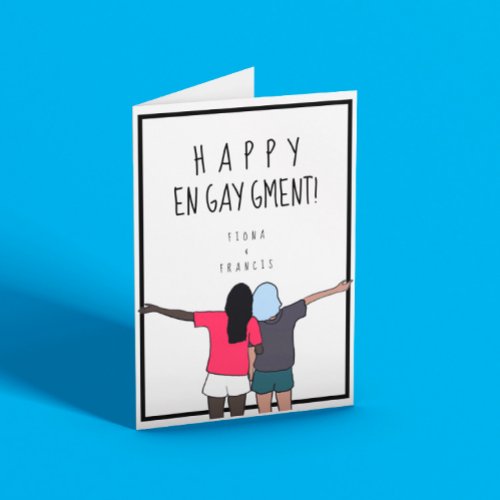Happy Engaygment lgbtqi  Card