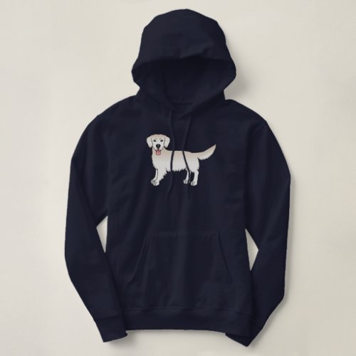 Happy English Cream Golden Retriever Cartoon Dog Hoodie