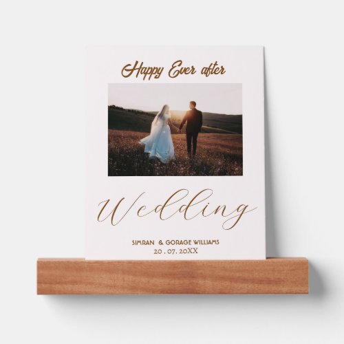 Happy Ever After Custom Wedding Picture Ledge