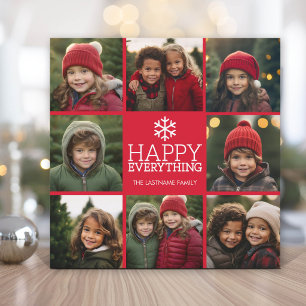 Happy Everything 8 Photo Collage Holiday Card