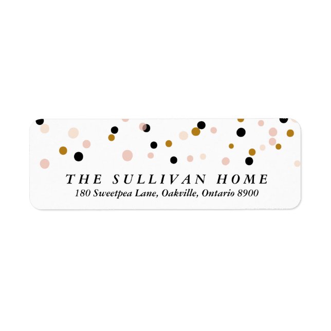 Happy Everything Confetti | Holiday Address Label (Front)