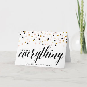 Happy Everything Confetti   Holiday Card
