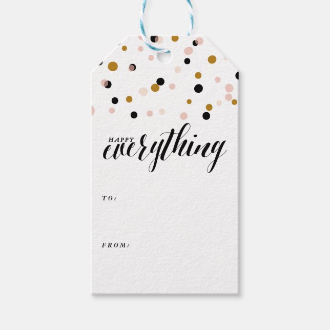 Happy Everything Confetti | Holiday Gift Tags (Front)