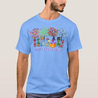 Happy Everything Dinosaur T Re Every Seasons All Y T-Shirt